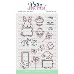 Pretty Pink Posh Easter Signs Coordinating Dies