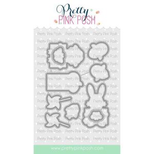 Pretty Pink Posh Easter Signs Coordinating Dies