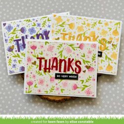 Lawn Fawn Spring Blossoms Background Stencils