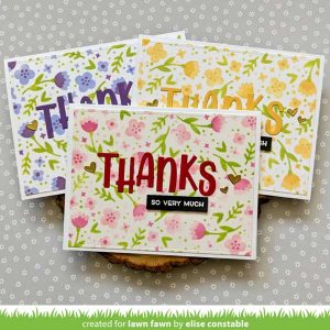 Lawn Fawn Spring Blossoms Background Stencils class=