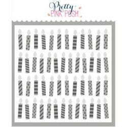 Pretty Pink Posh Layered Candles Stencils (3 Pack)