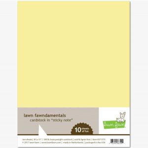 Lawn Fawn Cardstock - Sticky Note class=