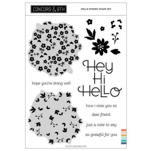 Concord & 9th Hello Wishes Stamp Set class=