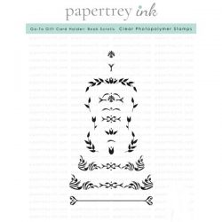 Papertrey Ink Go-To Gift Card Holder: Book Scrolls Stamp