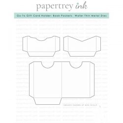 Papertrey Ink Go-To Gift Card Holder: Book Pockets Die