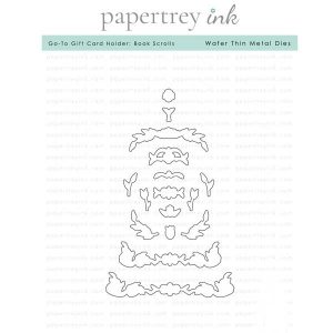 Papertrey Ink Go-To Gift Card Holder: Book Scrolls Die