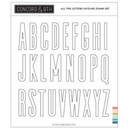 Concord & 9th All The Letters Outline Stamp