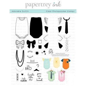 Papertrey Ink Adorable Outfits Stamp