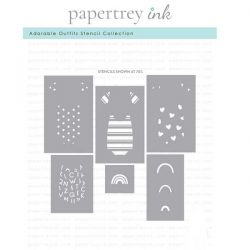 Papertrey Ink Adorable Outfits Stencil Collection