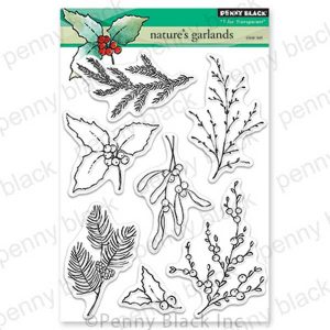 Penny Black Nature's Garlands Stamp Set