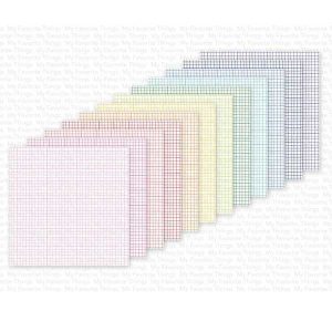 My Favorite Things Rainbow Grid Paper Pad - 6" x 6" class=