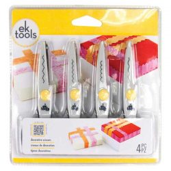 EK Tools Decorative Scissors - 4pc