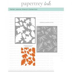 Papertrey Ink Fallen Leaves Stencil Collection