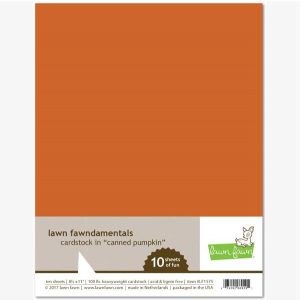 Lawn Fawn Canned Pumpkin Cardstock class=