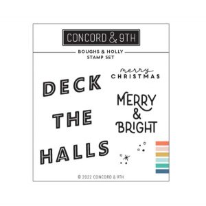 Concord & 9th Boughs & Holly Stamp