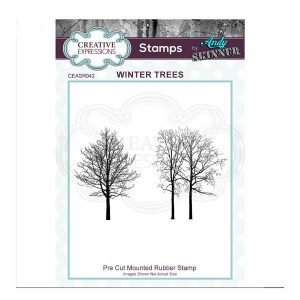 Creative Expressions Winter Trees Stamp