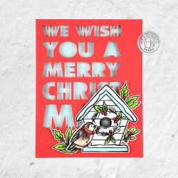 Hero Arts Christmas Robins Stamp