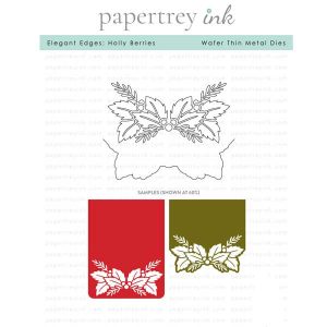 Papertrey Ink Elegant Edges: Holly Berries Die