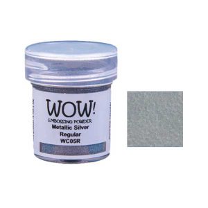 WOW! Metallic Silver Regular Embossing Powder
