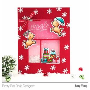 Pretty Pink Posh Reindeer Friends Stamp Set class=