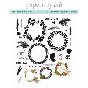 Papertrey Ink Wonderful Wreaths Stamp