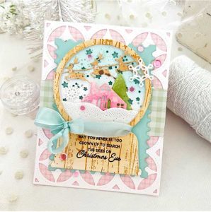 Papertrey Ink Winter Globes Sentiments Stamp class=
