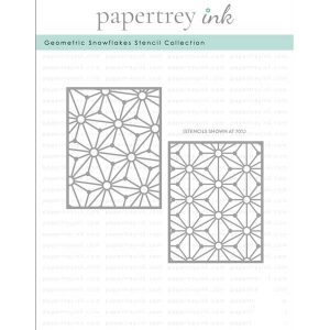 Papertrey Ink Geometric Snowflake Stencil Collection