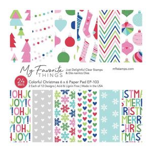 My Favorite Things Colorful Christmas Paper Pad