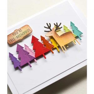 Poppystamps Whittle Forest Reindeer class=