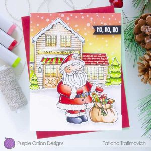 Purple Onion Designs Mr. Santa Claus Stamp class=