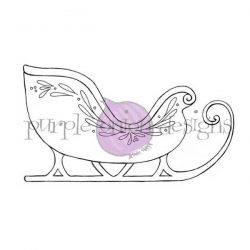 Purple Onion Designs Santa's Sleigh Stamp