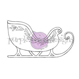 Purple Onion Designs Santa’s Sleigh Stamp