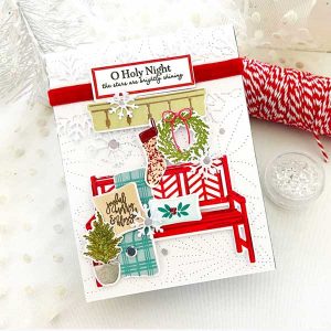 Papertrey Ink Winter Bench Stamp class=