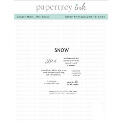 Papertrey Ink Larger Than Life: Snow Stamp