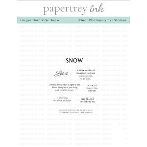 Papertrey Ink Larger Than Life: Snow Stamp