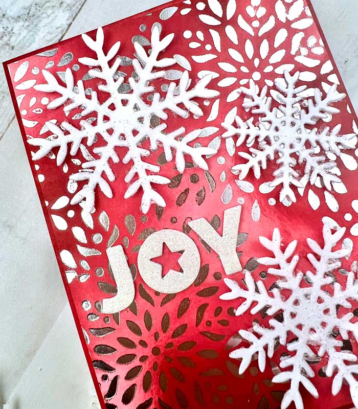 White Felt Snowflakes, Felt Die Cut Snowflakes, Red Snowflakes