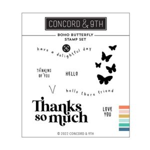 Concord & 9th Boho Butterfly Stamp Set
