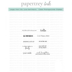 Papertrey Ink Larger Than Life: Love Sentiments Stamp
