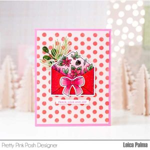 Pretty Pink Posh Holiday Envelopes Stamp Set class=