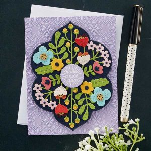 Spellbinders Floral Reflection Etched Dies class=
