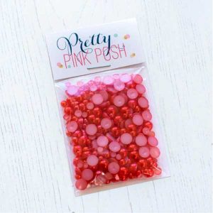 Pretty Pink Posh Cherry Red Pearls