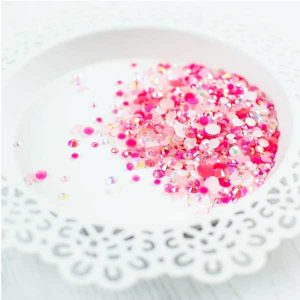Pretty Pink Posh Valentine Jewels Mix class=