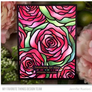 My Favorite Things Roses All Around Background Stamp class=