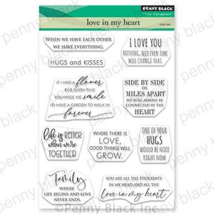 Penny Black Love In My Heart Stamp Set