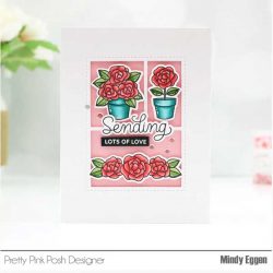 Pretty Pink Posh Potted Roses Stamp Set