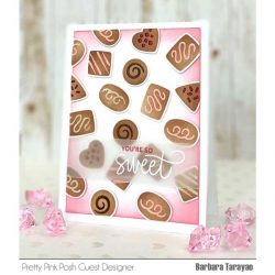 Pretty Pink Posh Layered Chocolates Stencils (3 pack)