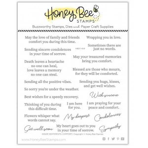 Honey Bee Stamps Inside Sentiments: Comfort Stamp