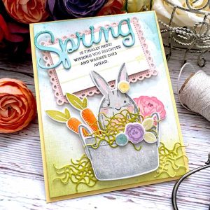 Papertrey Ink Larger Than Life: Spring Sentiments Stamp class=