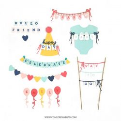 Concord & 9th Bitty Banners Stamp Set