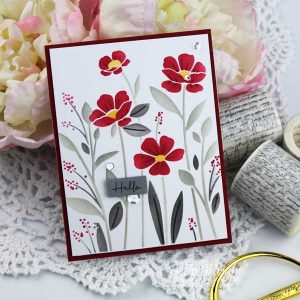 Papertrey Ink Wild Blooms Stencil Collection class=